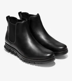 Botas Chelsea de Cuero Negro para Hombre | ZERØGRAND Chelsea Boot^Cole Haan Best