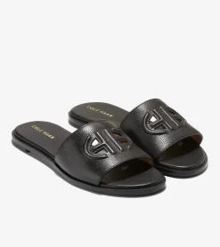 Sandalias de Piel Mujer | Women's Flynn Logo Slide Sandals^Cole Haan Shop