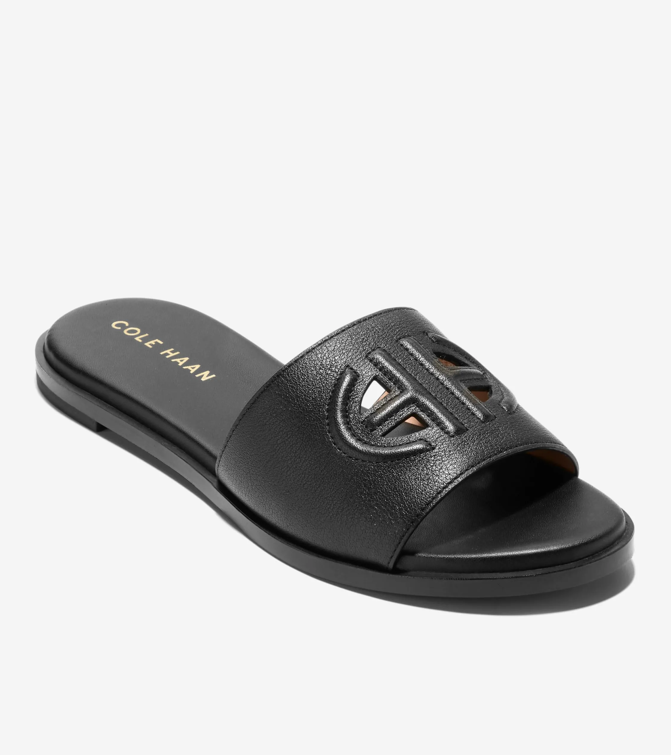 Sandalias de Piel Mujer | Women's Flynn Logo Slide Sandals^Cole Haan Shop