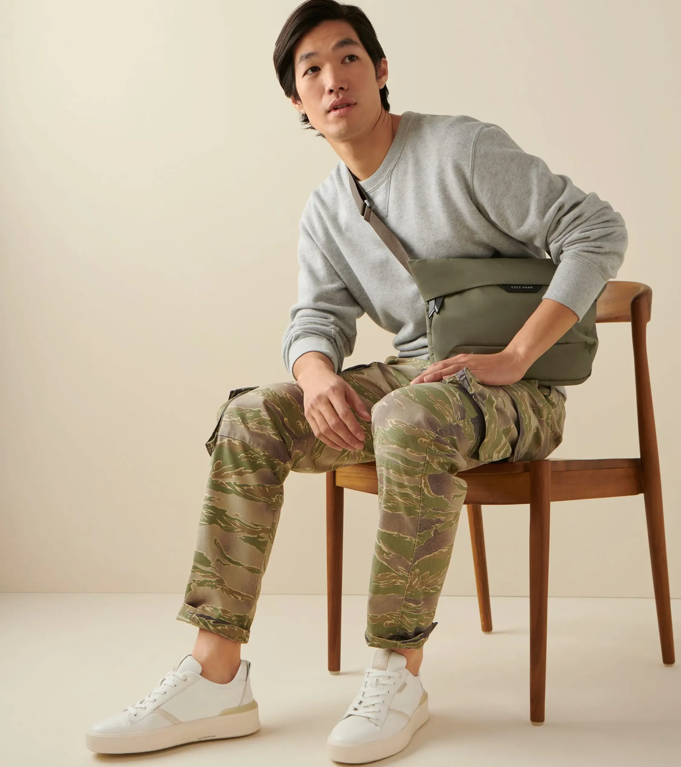 Zapatillas Canvas con Entresuela de Hombre | GrandPrø Crew Sneaker^Cole Haan Best