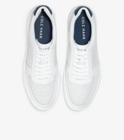 Zapatillas de Tenis de Cuero Perforado de Hombre | Grand Crosscourt Mo^Cole Haan Shop