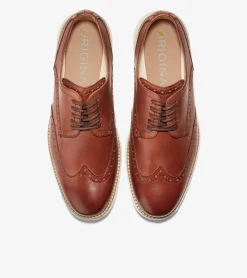 Zapatos con Suela de Goma Acolchado de Hombre | ØriginalGrand Wingtip^Cole Haan New