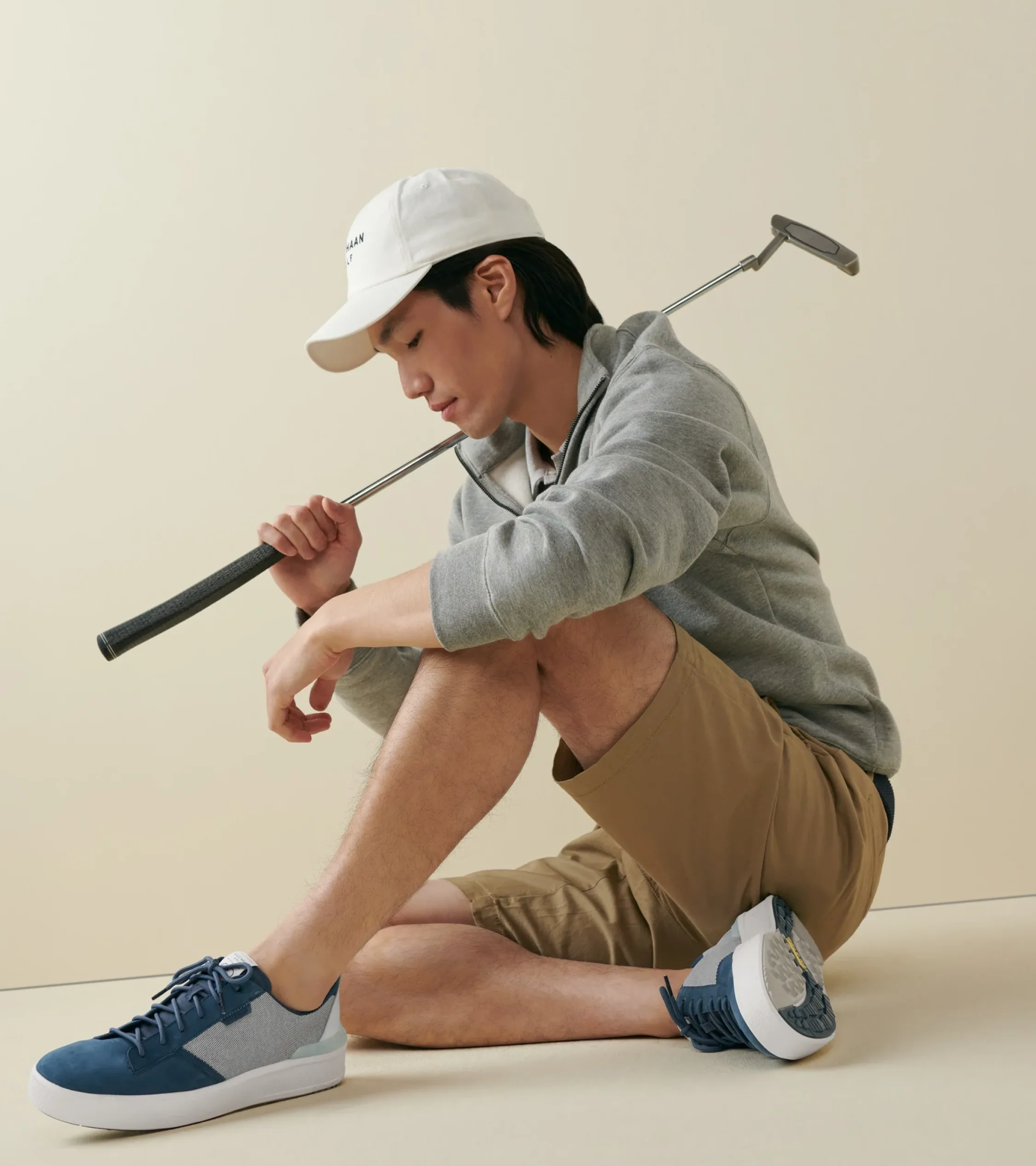 Zapatos de Golf con Materiales Mixtos de Hombre | Men's GrandPrø Crew^Cole Haan Store