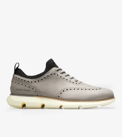 Zapatos de Nubuck Artesanal con Detalles de Hombre | ZERØGRAND Wingtip^Cole Haan Best