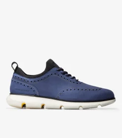 Zapatos Estilo Mocasines de Nubuk de Hombre | ZERØGRAND Wingtip Oxford^Cole Haan Fashion